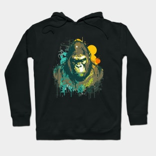 Graffiti Paint Gorilla Ape Creative Hoodie